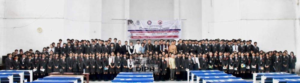 A consumer awareness programme was organised at Rüzhükhrie Government Higher Secondary School, Kohima, on May 14. (DIPR Photo)